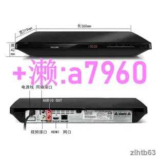 【可開發票】Philips/飛利浦BDP3480/93 高清DVD影碟機3D藍光USB播放器推薦