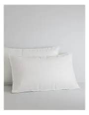 [Sheridan] Bayley Washed Percale Pillowcase Pair in White