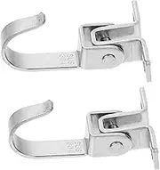 Zerodeko 2pcs Stainless Steel Swivel Hooks for Kitchen Utensils Clothes and Decorative Hanging Rotating Hanger Hooks for Under Cabinet and Wall Use
