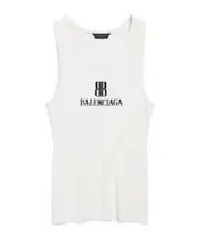 Balenciaga Nano BB Tank Top S,XS,L,M White/Black