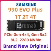 SAMSUNG Original SSD 990 EVO Plus 1TB 2TB 4TB PCIe 4.0 M.2 NVME Up to 7,250MB/s
