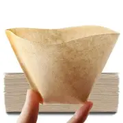 Coffee Filter #1, Disposable Coffee Filter Paper Natural Brown Cone Coffee Fi...