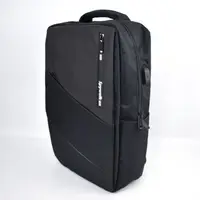 在飛比找momo購物網優惠-【men life】後背電腦包 黑色隱藏斜拉鍊下反光條後背包