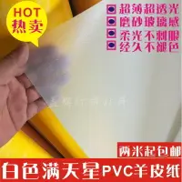 在飛比找樂天市場購物網優惠-滿包郵PVC羊皮紙透光紙鏤空DIY裝修白色滿天星閃光磨砂燈罩