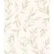 Magnolia Home Wallpaper Roll 56-Sq-Ft Olive Branch Pre-pasted Paper in Beige