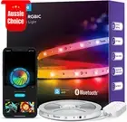 RGBIC LED Strip Lights 5M Smart Bluetooth APP Control Color Changing Music Sync