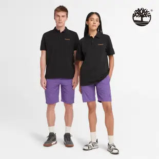 Timberland 中性黑色 Logo Polo 衫|A41C5001