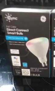 C by GE Full Color BR30 Smart LED Light Bulb (1-Pack) Google Home Compatible