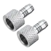 2Pcs Two-Touch Fitting G1/4 7/16" Barb Connector for 10mm Water Cooling Pipe