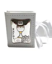 First Communion Rosary Holder Favor With Silver 925 Rosary 3205