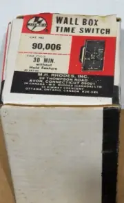 Mark Time Wall Box TIMER Switch NEW 30 min. without hold feature
