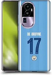 Head Case Designs Officially Licensed Manchester City Man City FC Kevin De Bruyne 2023/24 Players Home Kit Soft Gel Case Compatible with Oppo Reno10 Pro+