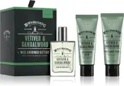 Scottish Fine Soaps Well Groomed Gift Set Vetiver & Sandalwood Gift Set for Men