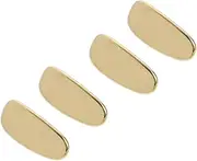 Hoement 4Pcs Golden Titanium Nose Pads for Glasses Comfortable Eyeglass Replacement Parts Durable Nose Gasket for Sunglasses and Eyewear Repair Practical Repair Supplies