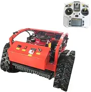 Robot Lawn Mower, Four sroke Gasoline Lawn Mower with Remote Control, 7.5/HP Power, Crawler Mower Climbs up to 30° Incline, Lawn Care Equipment, for Farm, Home Garden, Orchard