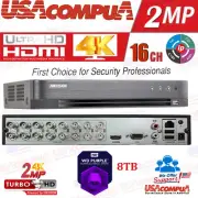 Hikvision 2MP 16CH DVR DS-7216HGHI-K1 4K-UHD + 2CH IP Record 1080p Lite H.265