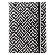 Filofax Impressions Pocket Notebook Journal A4/A5 Refillable Black/White Deco