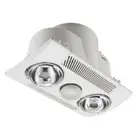 Clipsal 6600ADS Fan,Light,Heater Backdraught shutter 2x275W Ensuite Draftstopper
