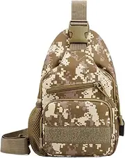 [Generic] Sports Sling Bag,Messenger Bag with Adjustable Shoulder Straps - Portable Flexible Chest Pouch Messenger Pack for Women Men Hiking Cycling Jogging