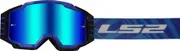 LS2 Charger Pro Motocross Goggle, blue for Men