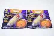 2 Fun World Pumpkin Pro PUMPKIN CANDLE Halloween Candle LED Light Auto Timer