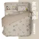 【Austin Home 奧斯汀寢飾】SNOOPY雙人兩用被床包四件組/無異纖精梳美國棉/線條系列(雙人 5x6.2)