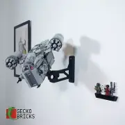 Wall Mount for LEGO 75292 Razor Crest Mandalorian Star Wars Gecko Bricks