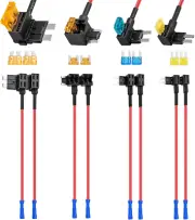 8 Pack 12V Car Add-a-Circuit Fuse Tap Standard Mini Micro2 and Low Profile Fu...