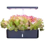 PLANTCRAFT 12 Pod Indoor Hydroponic Growing System, with Water Level Window &...