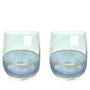 Michael Wainwright Set of 2 Panthera Glass Rock Glasses