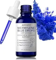 Methylene Blue Drops 1% Solution – Brain Function & Cellular Energy Support with High Purity Formula, Neuro Health and Mitochondrial Support (1)