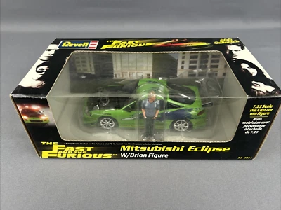 Revell 1/25 Scale The Fast & The Furious Mitsubishi Eclipse w/Brian Figure NIB
