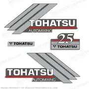 Fits Tohatsu 25hp AutoMixing Outboard Motor Engine Decal Kit