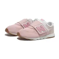 在飛比找PChome24h購物優惠-NEW BALANCE 童鞋 NB 574 粉白 麂皮 黏帶