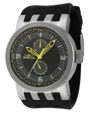 Invicta DNA Compass GMT 12/24 Grey/Black Multifunction Dial 44225 Mens Watch