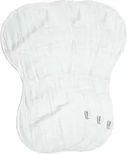 green sprouts Muslin Burp Cloths 3 Pieces,White