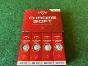 Brand New 4 Dozen Callaway Chrome Soft Golf Balls - White 360 Triple Track