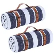 2Pcs Camping Blanket Sandproof Belt Handles Suitable for Picnics, Beaches,6703