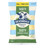 Devondale Shredded Tasty Cheese 600g