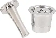 Refillable Coffee Pod, Stainless Steel Reusable Coffee Pod with 3 Hole, Hammer, Brush, Spoon Fit for CFP201 CFP301 Dual Brew Pro