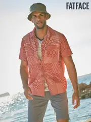 FatFace Terracotta Patch Short Sleeve Shirt (AL4842) | $102