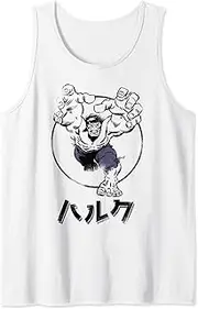 [Marvel] Hulk Kanji Action Pose Circle Portrait Tank Top