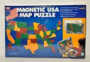 1992 Smarty Toys Magnetic USA Map Puzzle with Easel & Sorting Brand NEW!