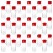30 Pcs Salt Bottle Spice Storage Jars Pepper Containers Clear