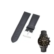 FS5585 22mm Black Leather Watch Strap For Fossil