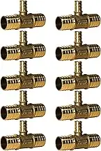 XFITTING 1 inch x 1 inch x 1/2 inch Pex Reducing Tee, Pex B Crimp Version 25-1-5=2X, 2 Pieces
