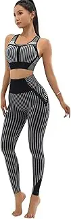 [Generic] Women Sportswear Set Women Tracksuit Workout Leggings Workout Top Bodycon Suit Ladies Set Tracksuit Uflage Person Tank Top