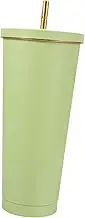 BRIGHTFUFU Stainless Steel Insulated Tumbler with Lid and Straw Travel Coffee Cup for Car and Shatterproof Drinkware for Home Office and Outdoor Use