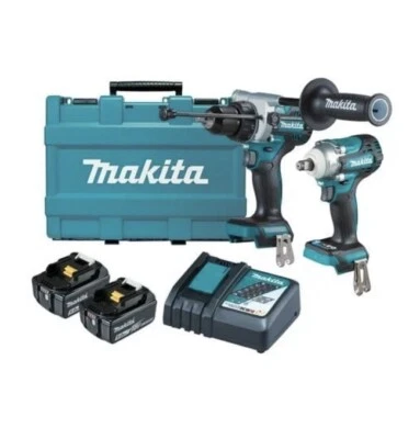 NEW Makita Brushless 2 Piece Combo Kit DLX2419T 2 x lithium-Ion 5.0Ah batteries