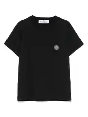 [Stone Island Junior] Compass-patch T-shirt 14 Black